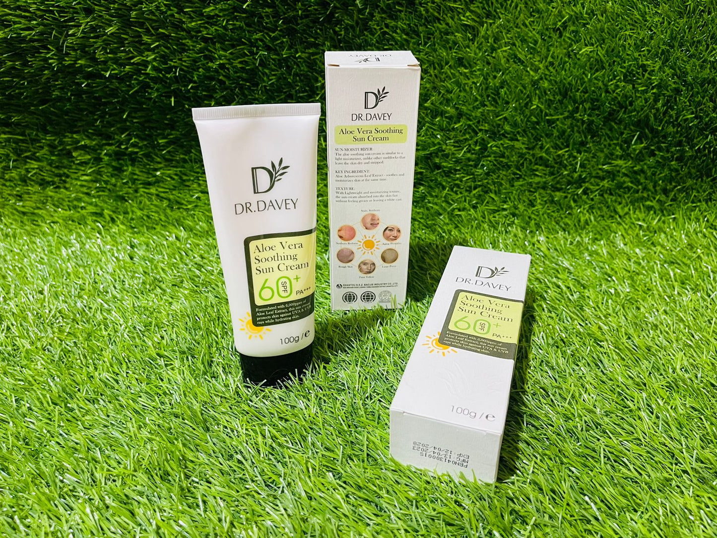 DR.DAVEY SPF60 Aloe Vera Sunscreen SPF60 Private Label Sun Cream