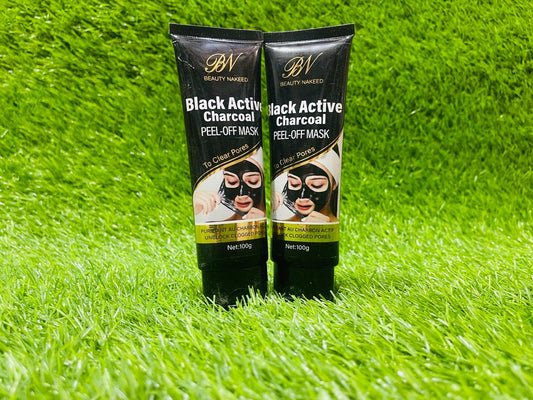 Beauty Nakeed Black Active Charcoal Peel Off Mask(ALL SKIN TYPES)