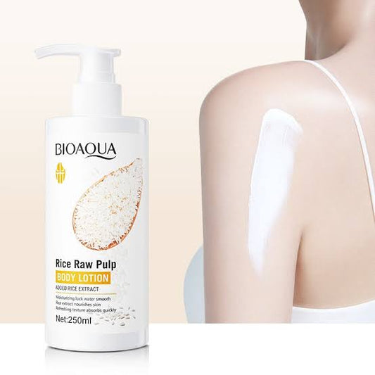 BIO AQUA RICE RAW PULP BODY LOTION (250ml)