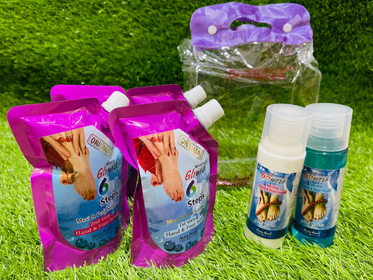GLOMESH MANICURE PEDICURE 6 STEPS POUCH KIT