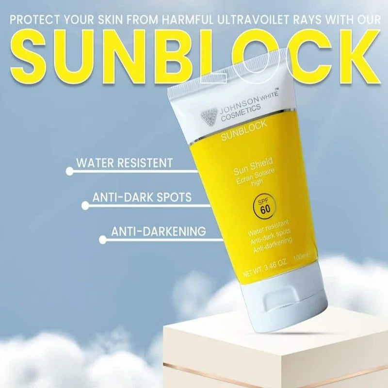 JOHNSON WHITE SUNBLOCK SPF60+(ALL SKIN TYPES)(CAST FREE)