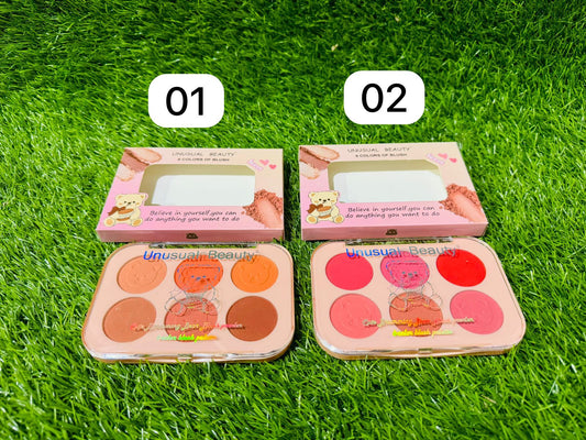 UNUSUAL BEAUTY 6 COLOUR BLUSH KIT
