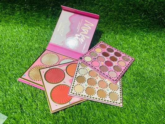 Hudamoji 4 flip standard size full makeup kit