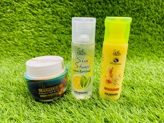 SOFT TOUCH WHITENING SKINPOLISH KIT  120 ML(ALL SKIN TYPES)