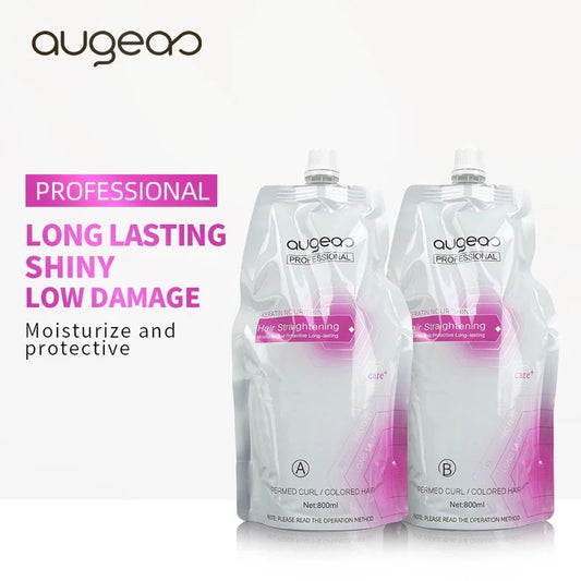 AUGEAO HAIR STRAIGHTENING CREAM 800ML*2