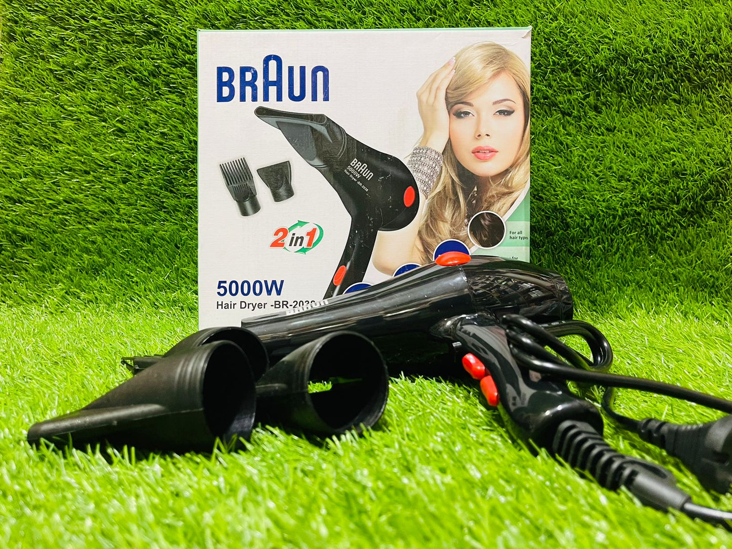 BRAUN PROFESSIONAL  HAIR  DRYER  5000W BR-2038