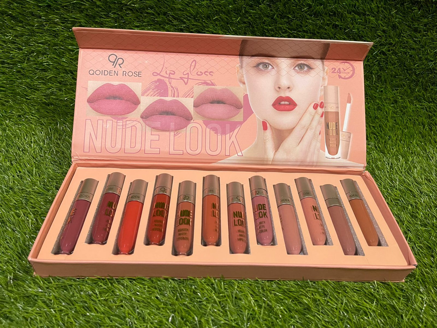 Qoiden Rose Matte Lipgloss 12 Color Set