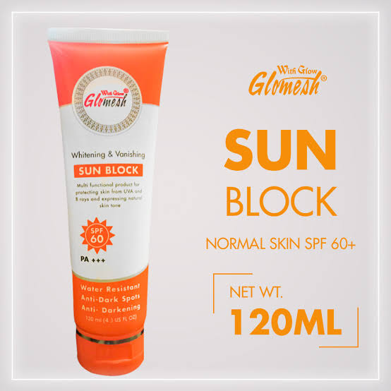 GLOMESH SUNBLOCK SPF 60+ 120ML(ALL SKIN TYPES)