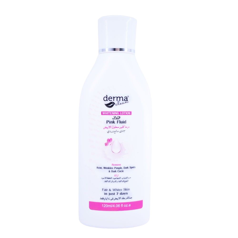 Derma Clean Whitening Lotion 3D Pink Fluid 120 Ml