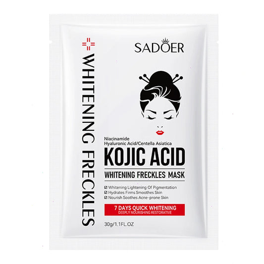 SADOER KOJIC ACID WHITENING FRACKLES FACE SHEET MASK
