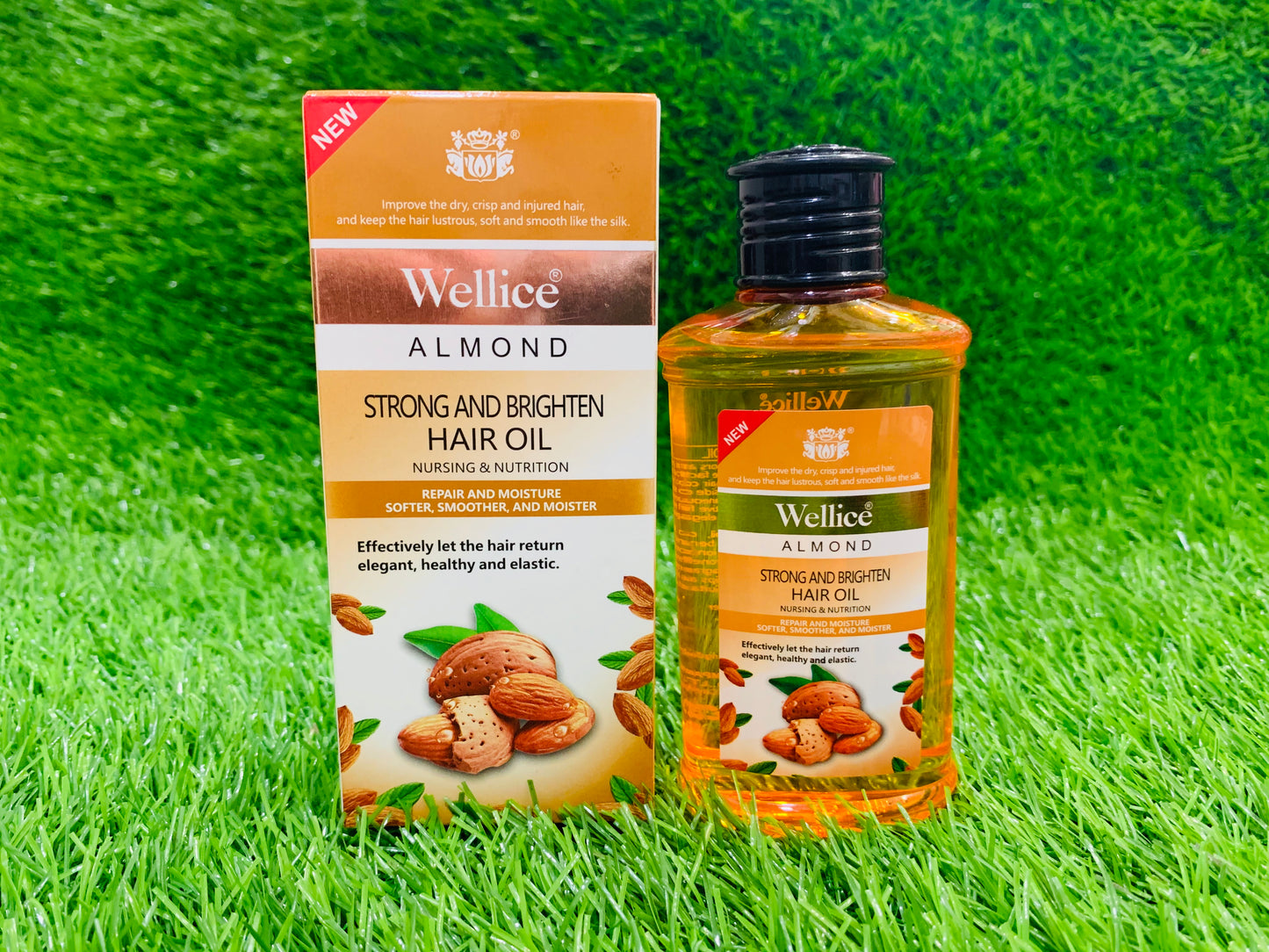 WELLICE ALMOND HAIR OIL/SERUM