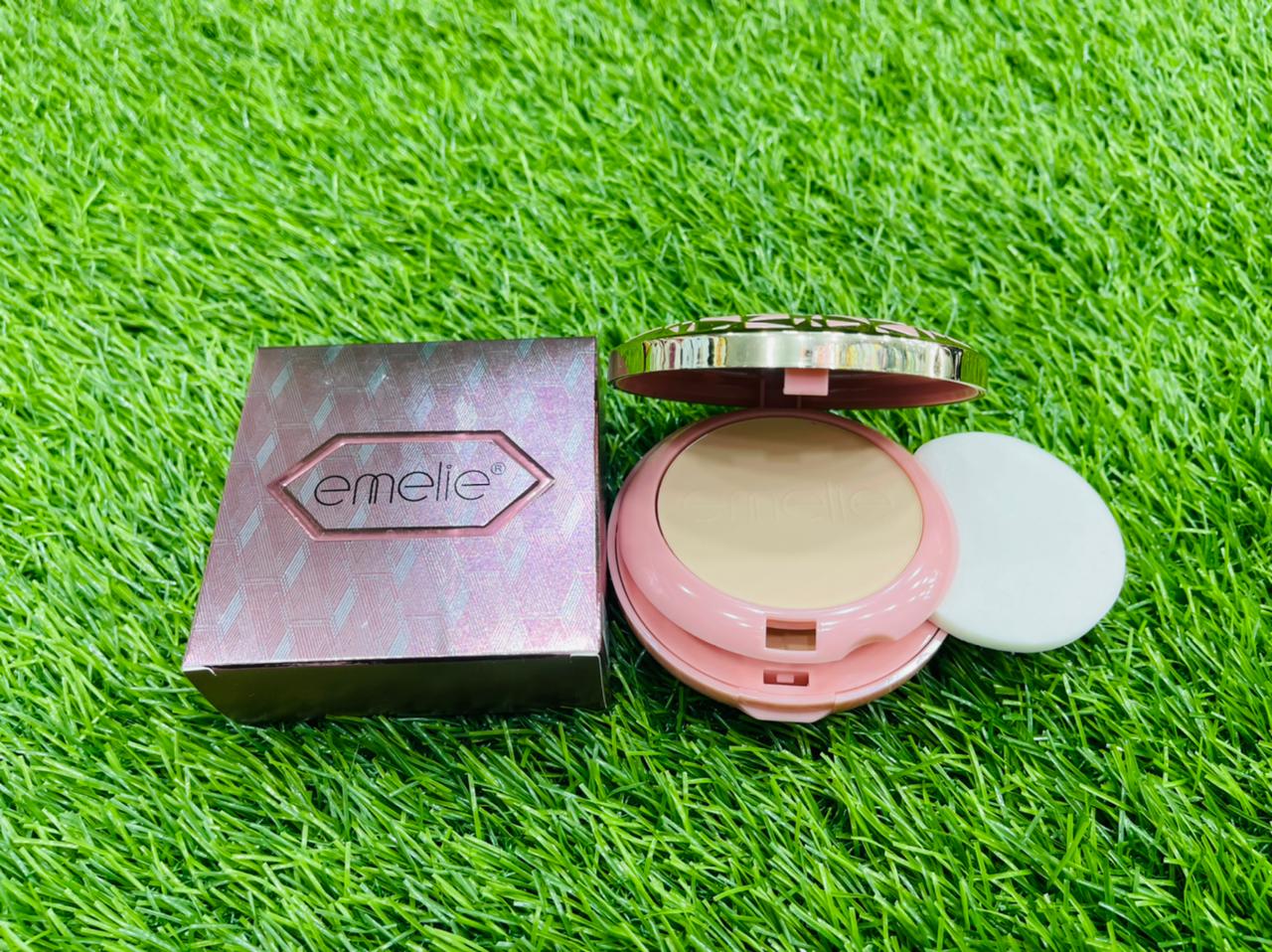 EMELIE OUTER PINK STYLE MAKEUP COMPACT POWDER