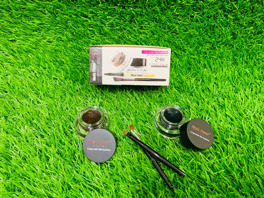 MUSIC FLOWER GEL LINER PLUS BROW LINER 24HRS