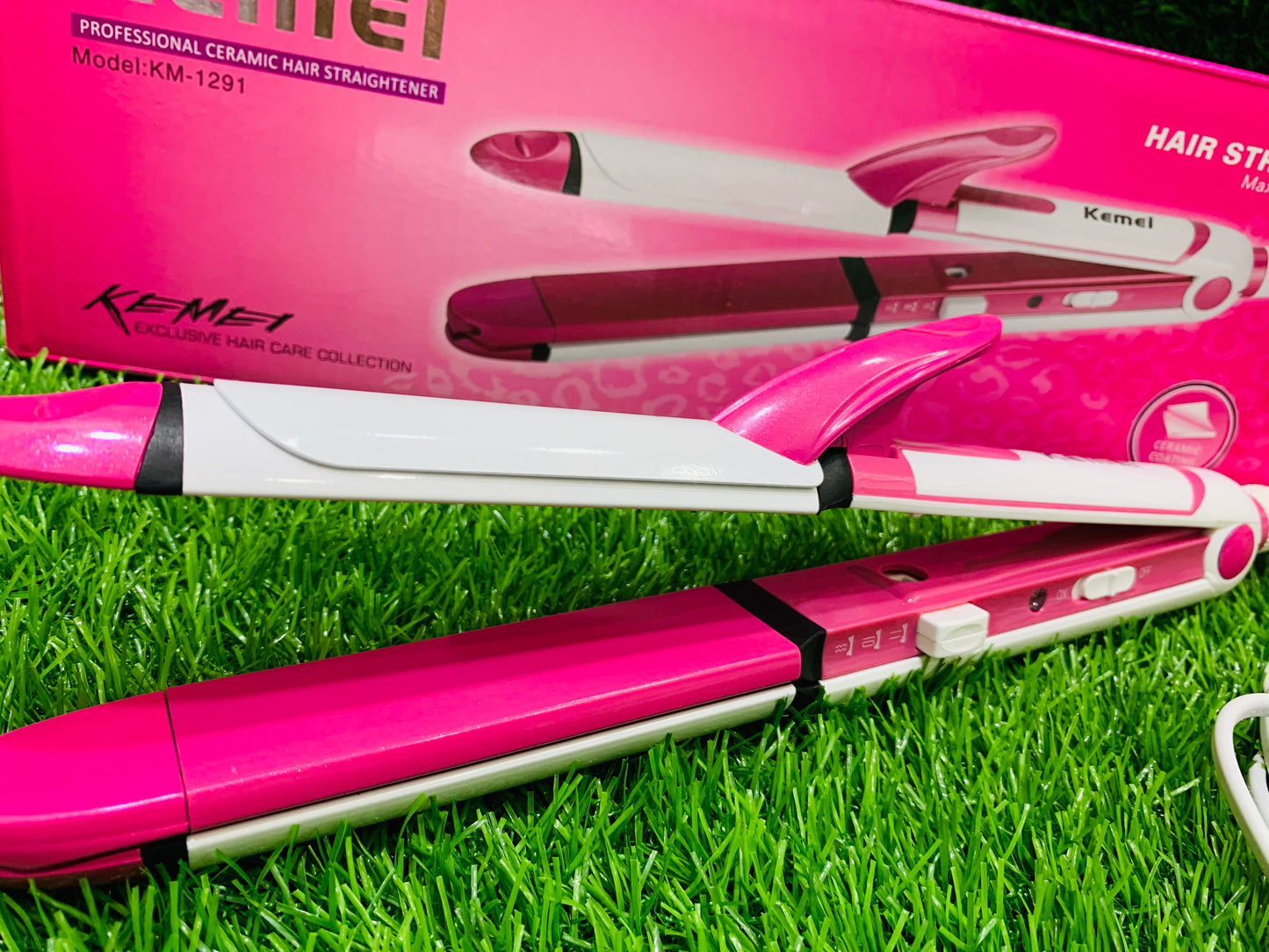 Kemei 3in1 Straightner+Curler+Crimper KM-1291