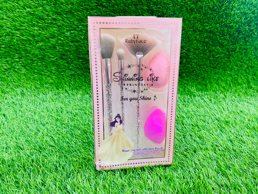 RUBY FACE SHINING LIKE PRINCESS MAKEUP BRUSH SET