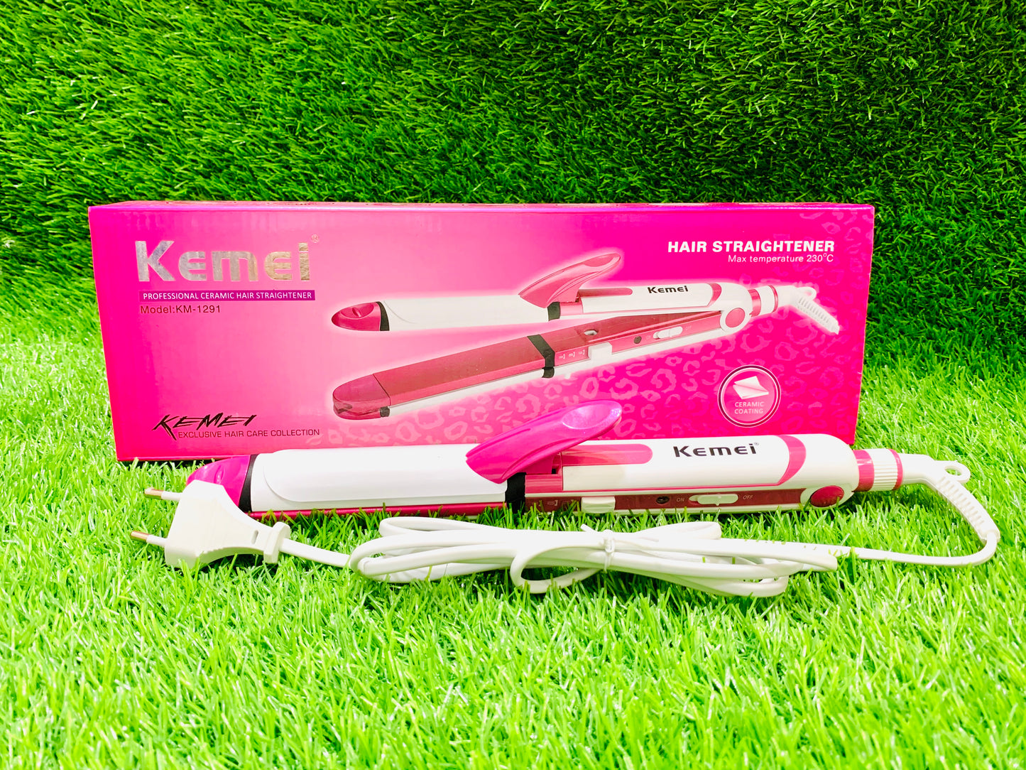 Kemei 3in1 Straightner+Curler+Crimper KM-1291