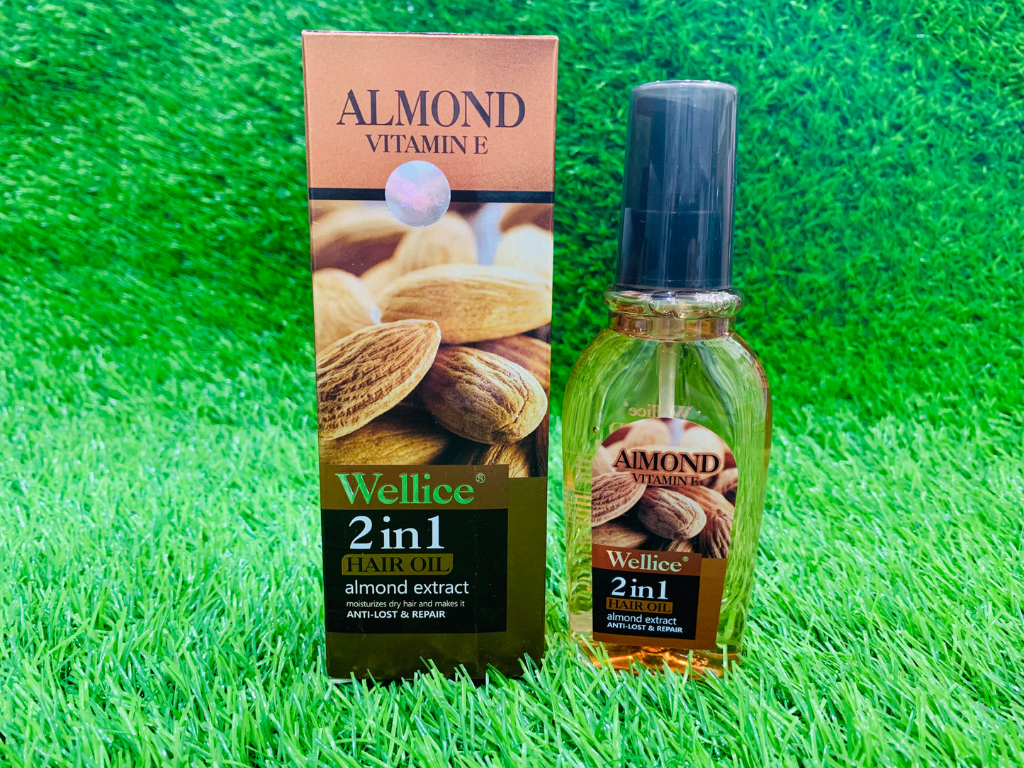 WELLICE ALMOND HAIR OIL/SERUM REPAIR/ANTI HAIRLOSS