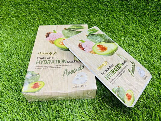 HAOKALI AVOCADO HYDRATION FACE SHEET MASK FOR DRY SKIN