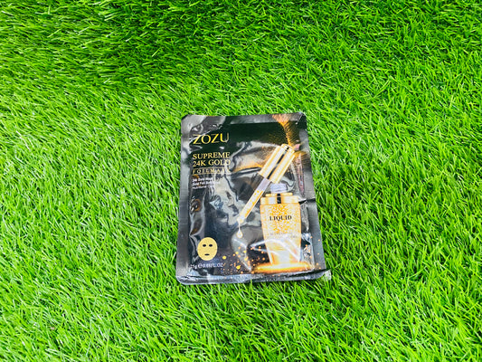 ZOZU SUPREME GOLD 24K SHEET MASK (FOR ALL SKIN TYPES)