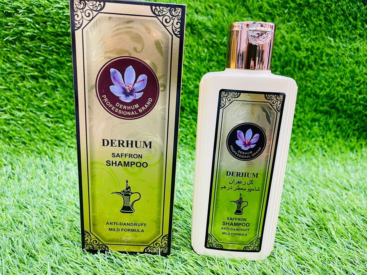 WELLICE DERHUM SAFFRON HAIR SHAMPOO 400ML.