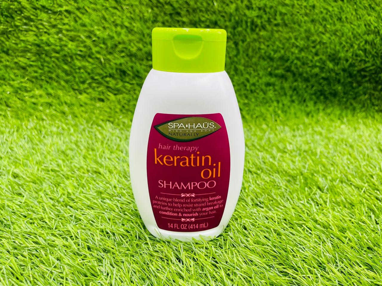 SPAHAUS HAIR KERATIN OIL SHAMPOO 420ML.